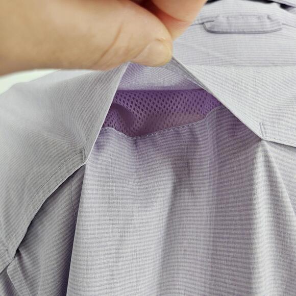 Duluth Trading Co Sol Survivor Shirt Jac Womens 2X Lavender Sun Protection - Picture 9 of 12